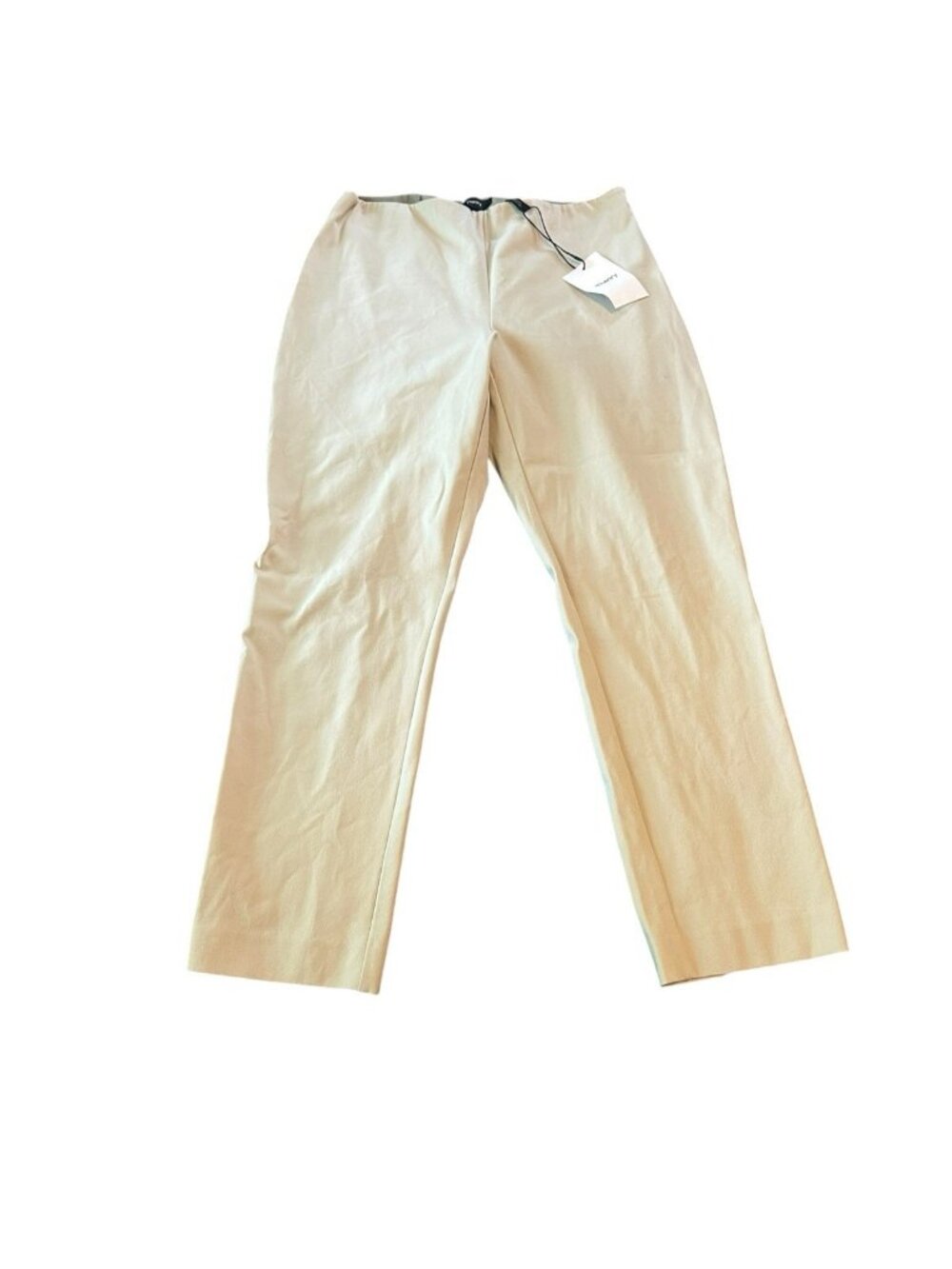 Theory Skinny Legging M Eco Bistretch Limestone Beige 10 NWT Preppy USA Stretch